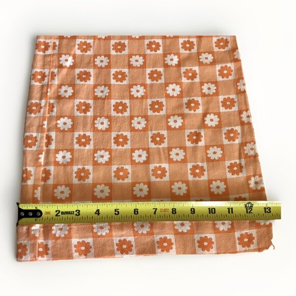 COTTON ON Sunny Flare Pull On Pants Daisy Garden Check Sweet Orange Size 6 - Picture 8 of 8